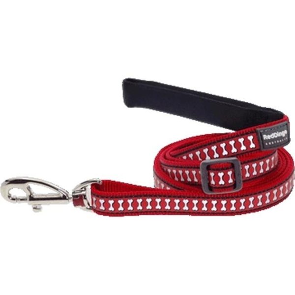 Red Dingo Red Dingo L6-RB-RE-SM Dog Lead Reflective Red; Small L6-RB-RE-SM